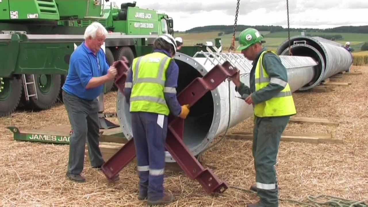 Installation of WES18 wind turbine in Scotland