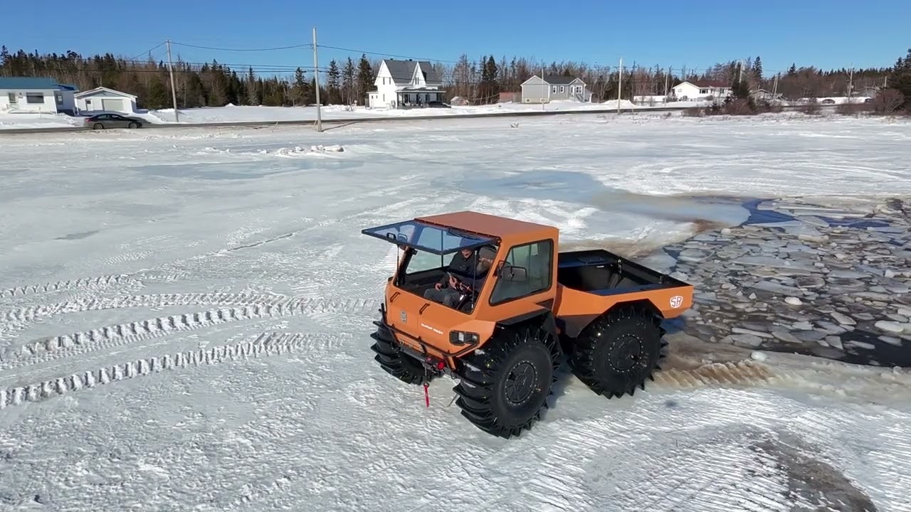 Swamp Rider ice testing! Will it climb out?