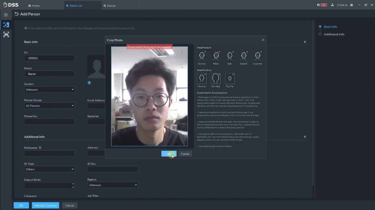DSS Express AI- How to configure Face Recognition in DSS Express