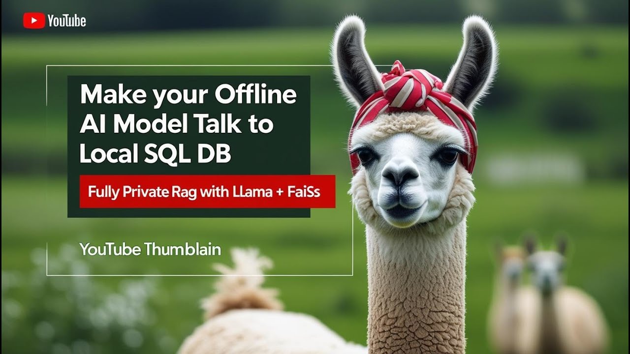 Make Your Offline AI Model Talk to Local SQL — Fully Private RAG with LLaMA + FAISS