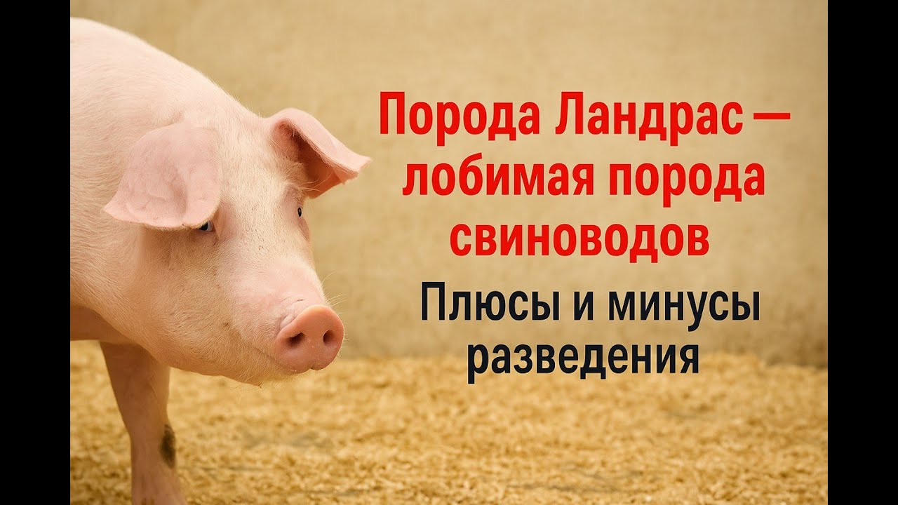 Особенности выращивания свиней породы Ландрас и за что больше всего их любят. Плюсы и минусы.