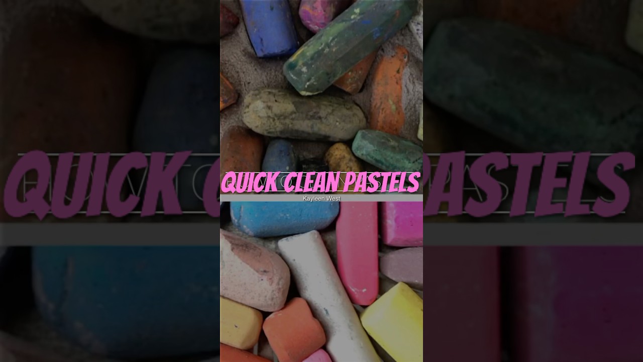 Cleaning soft pastels the easy way! #pastelpainting #pastelartist #cleanpastels #artchannelshorts