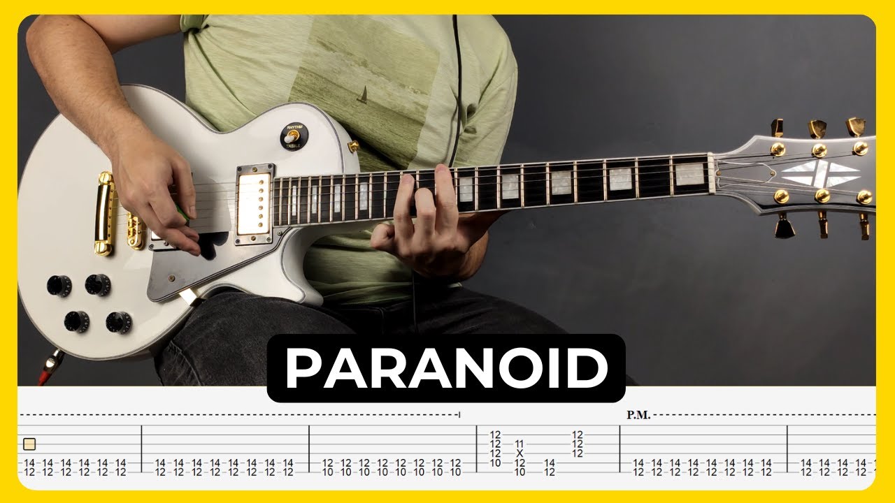Paranoid - Black Sabbath | Tabs | Guitar Lesson | Cover | Tutorial | Solo | All Guitar Parts