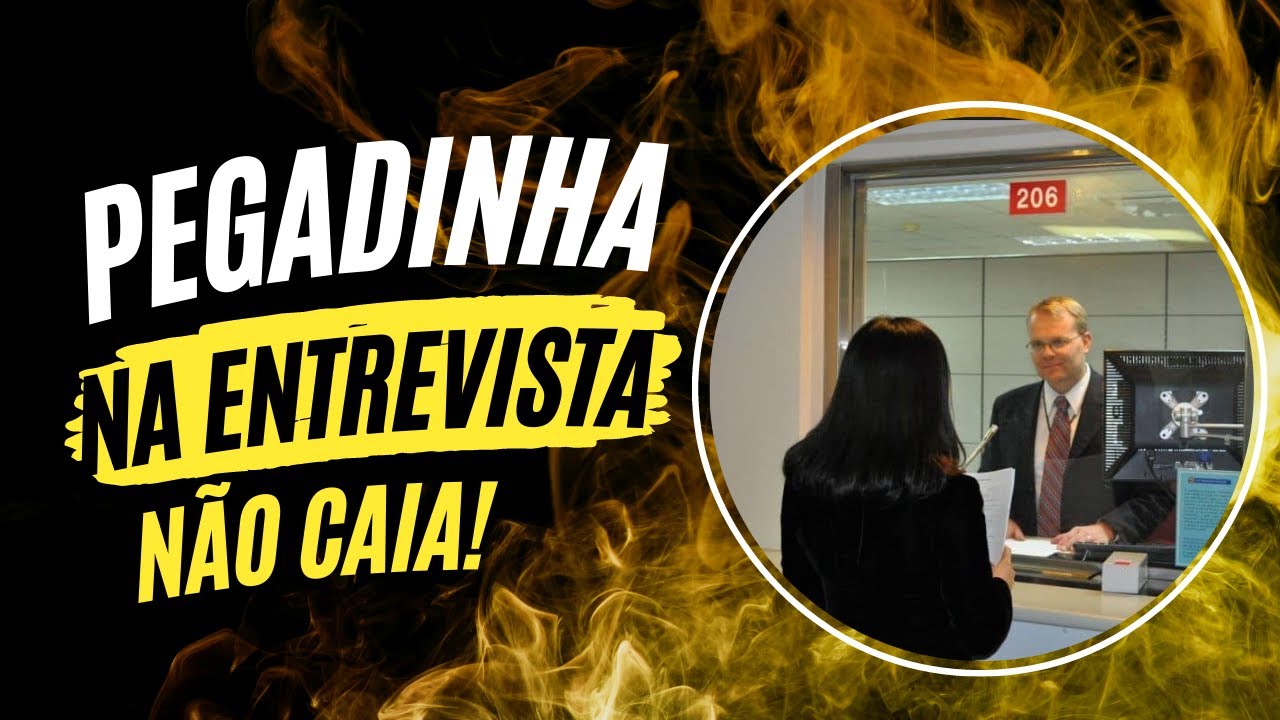 PEGADINHAS NA ENTREVISTA NÃO CAIA NESSA
