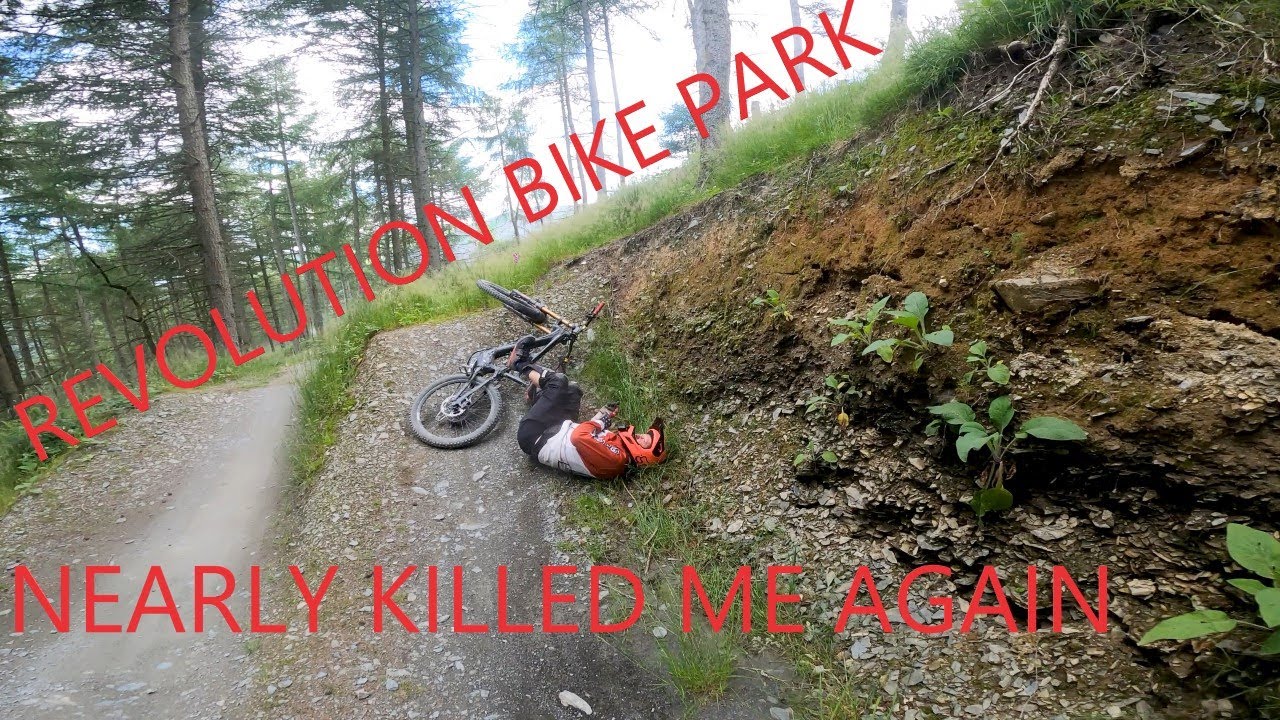 Revolution bike park tried to kill us again.