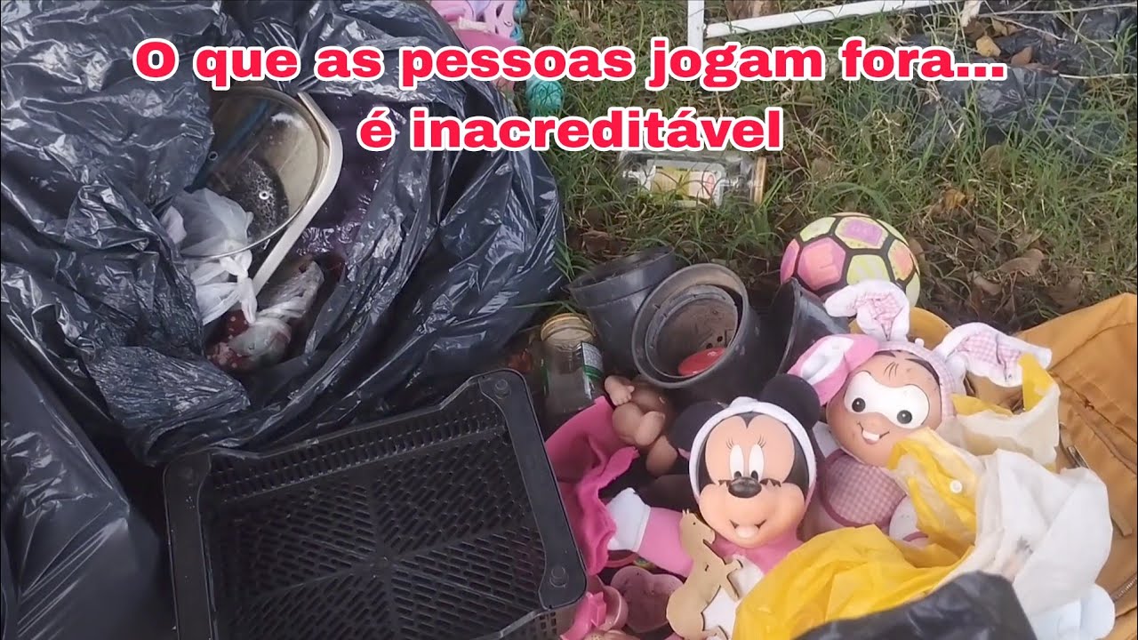 Olha o que o povo joga fora! Vlog Real de reciclagem no DF