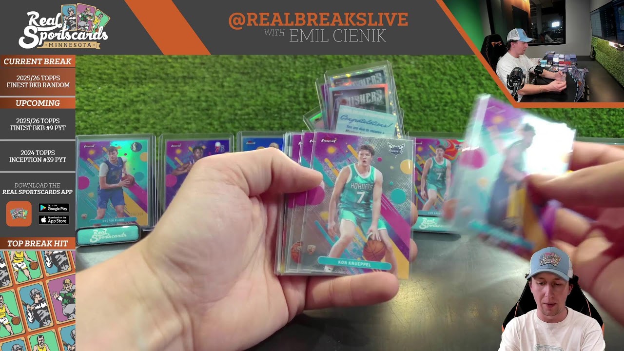 2025/26 Topps Finest Basketball #10 Hobby Half Case Drafted Teams  (2/28/26)