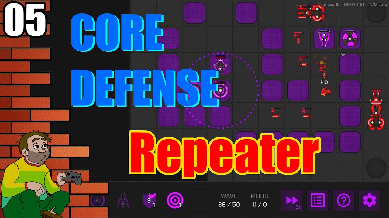 Core Defense - Is Repeater The Best Starting Tower? -  Let's Play #5