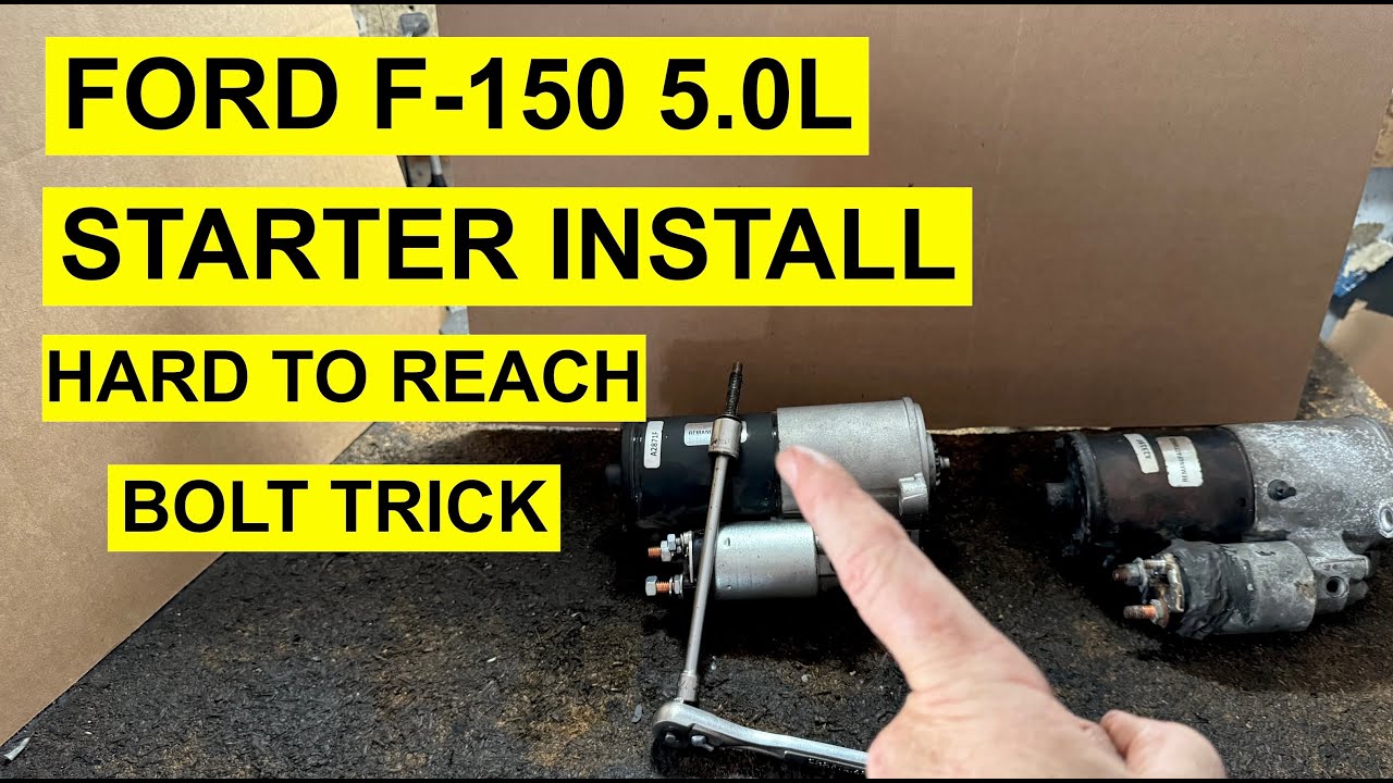 Starter Motor Install - Ford F-150, F150 -  Step-BY-Step DIY
