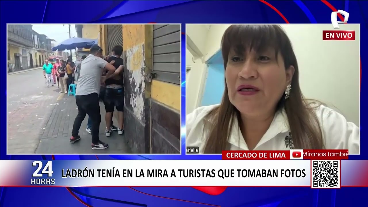 Cercado de Lima: cae ladrón que asaltaba a turistas en Centro Histórico