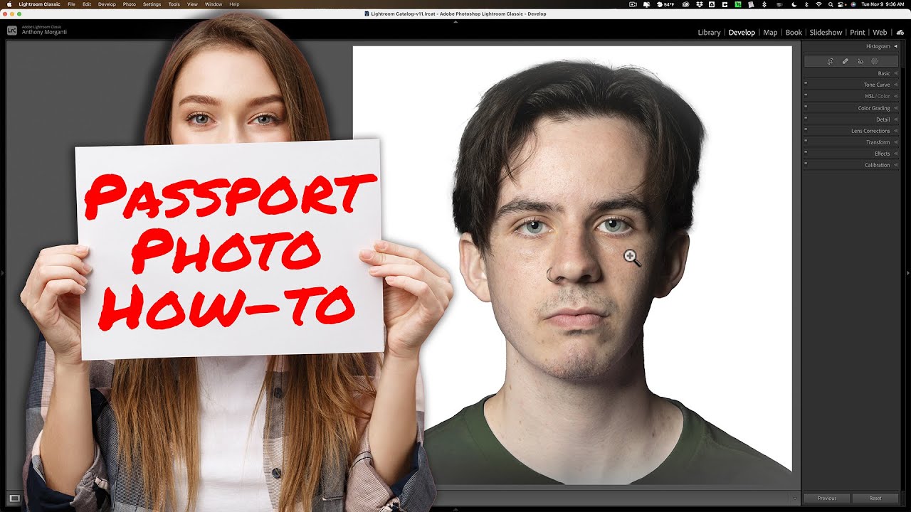 Создание фотографии на паспорт в Lightroom