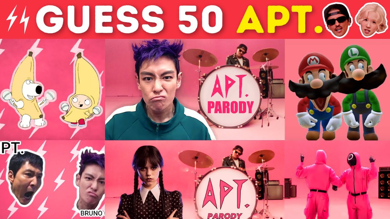 Guess 50 NEW APT. Songs & Variants by Their Voice ~ ROSÉ & Bruno Mars APT Song Covers🎶 ULTIMATE QUIZ