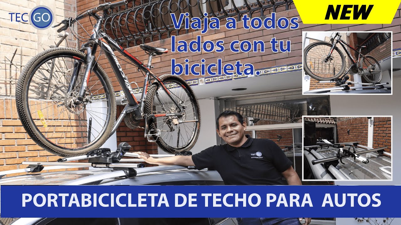 🔥RACK PORTABICICLETAS DE TECHO PARA AUTO Y CAMIONETAS.