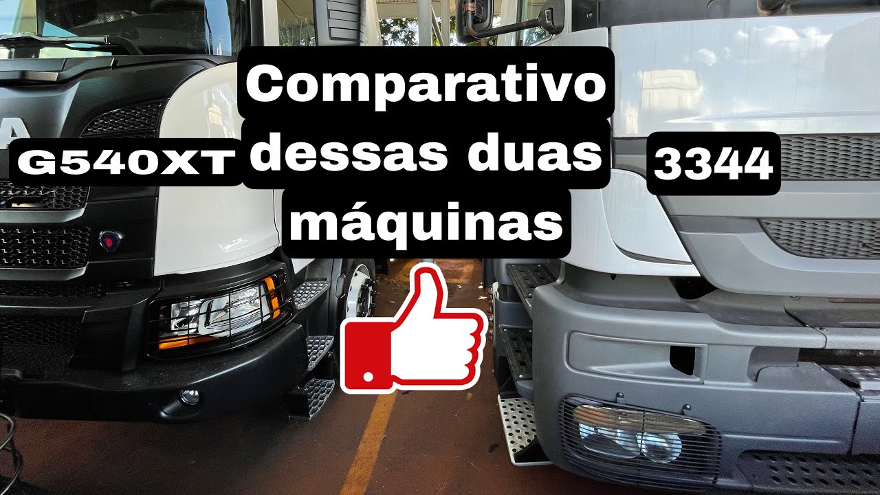 Comparativo entre Scania G540XT e Axor 3344