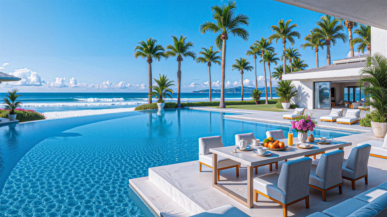 Serene Jazz To Blend With Nature By The Beach - Jazz Instruments And Luxury Beach Resorts