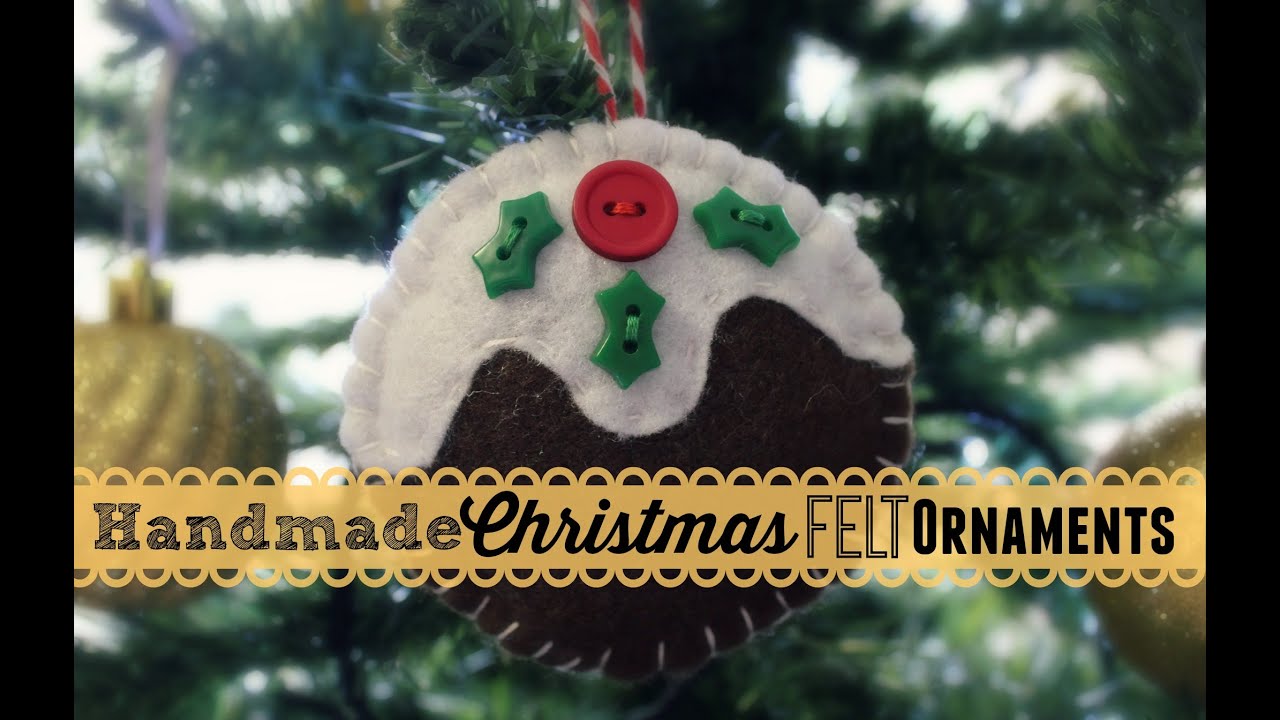 Making Handmade Christmas Felt Ornaments!