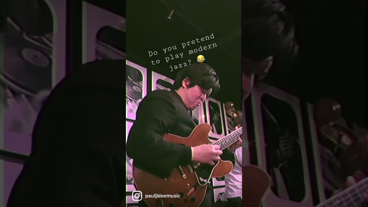 Do you pretend to play modern jazz? 😂 #jazzguitar #bebop #modernjazz
