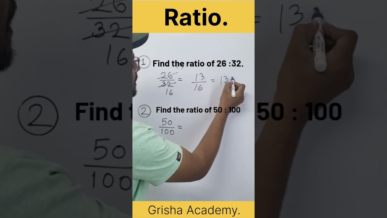 How to find the ratio of two numbers. #maths #mathstrick🤓🤓🤓