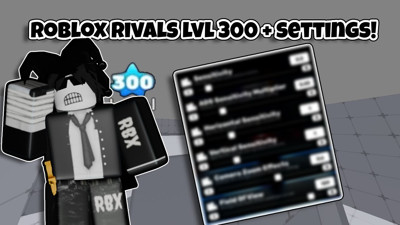 #roblox #rivals LVL 300 + SETTINGS #edit 