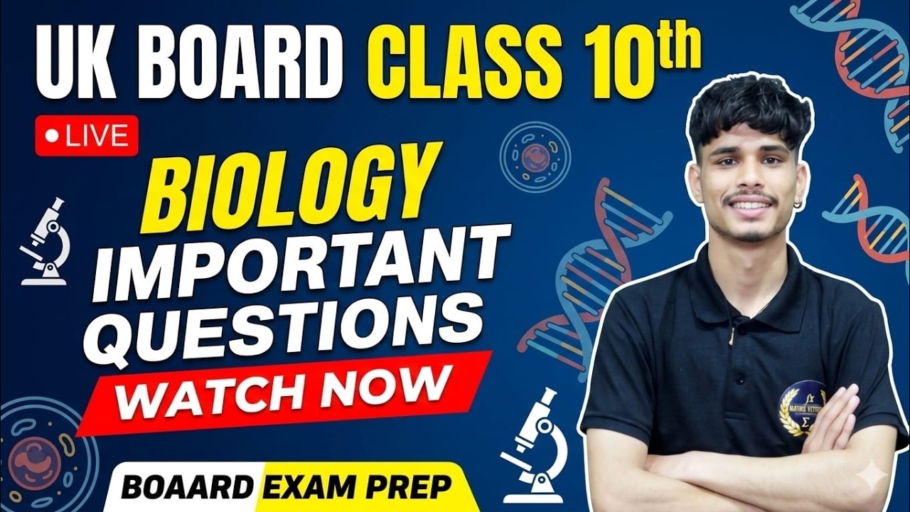 Class 10th Science Biology important questions || #ukboard #science #sciencefacts