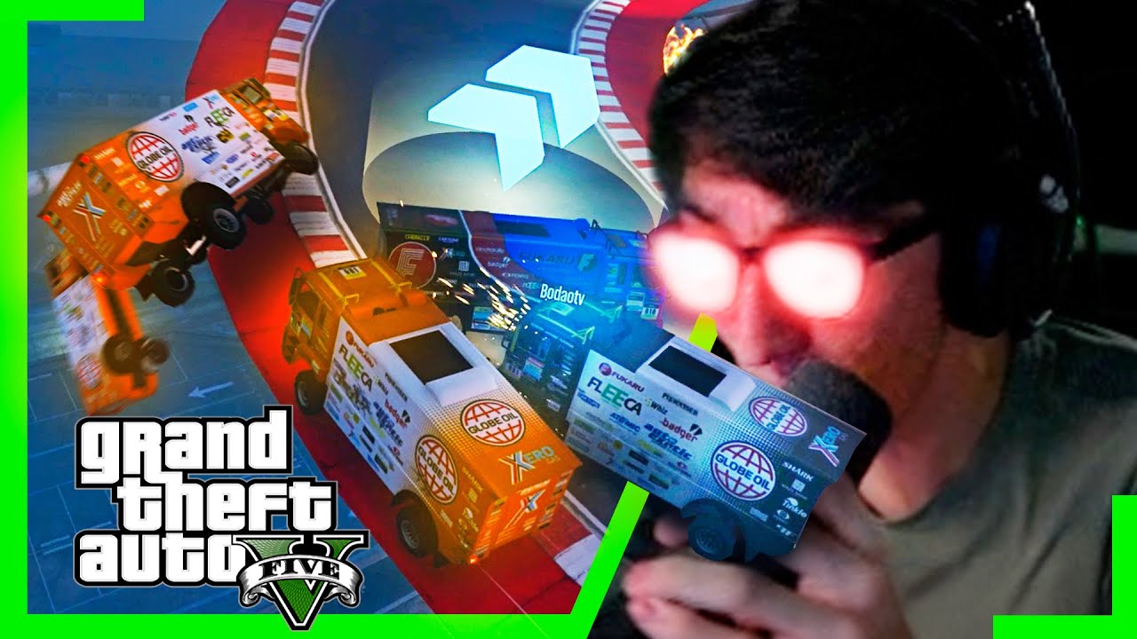 10 PESSOAS se XINGANDO por + de 1 HORA!  - GTA V Corridas Malucas #413