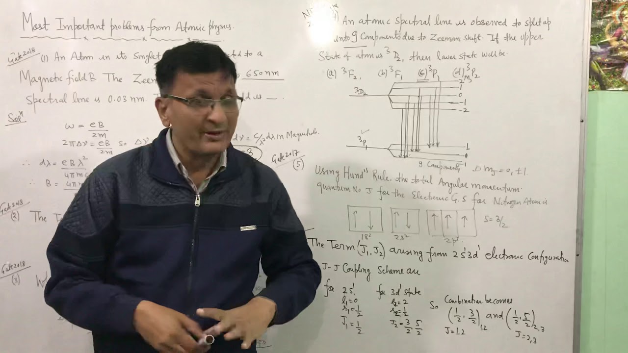 Most important problems from Atomic physics-1