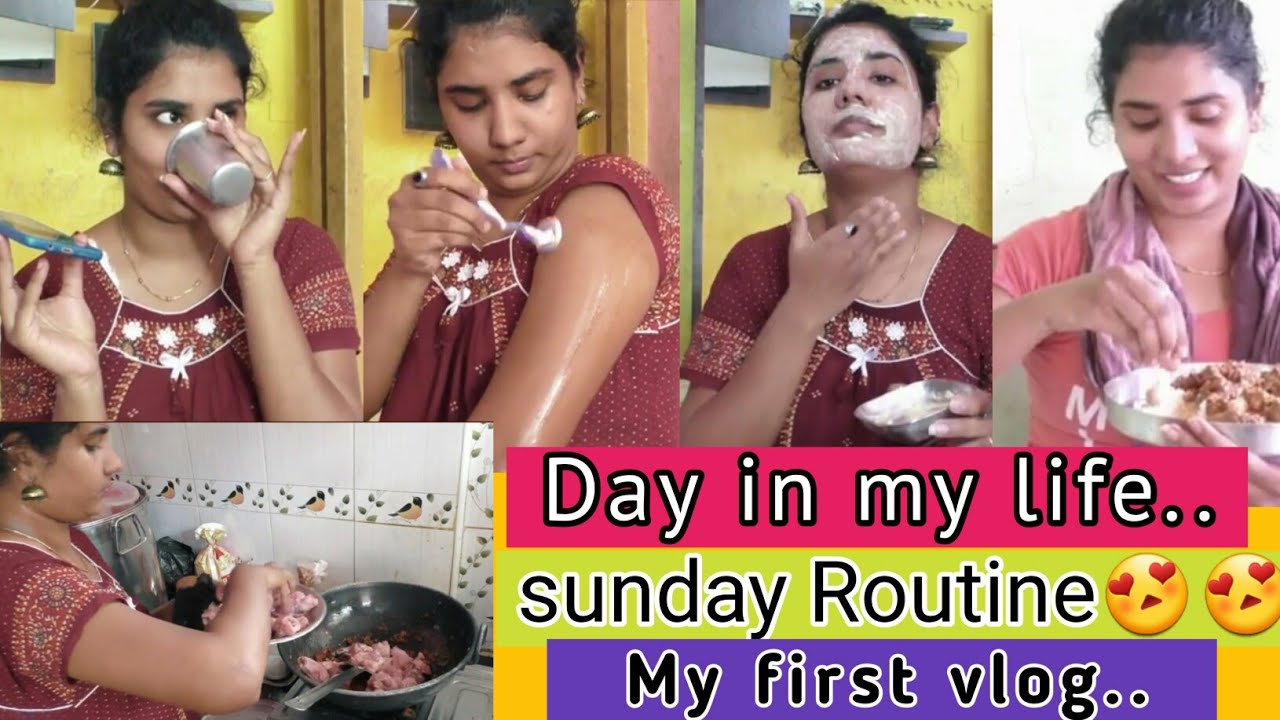 My First Vlog😍In my Home/ Sunday Special/skin care/ unwanted hair/cooking/kanmani tips