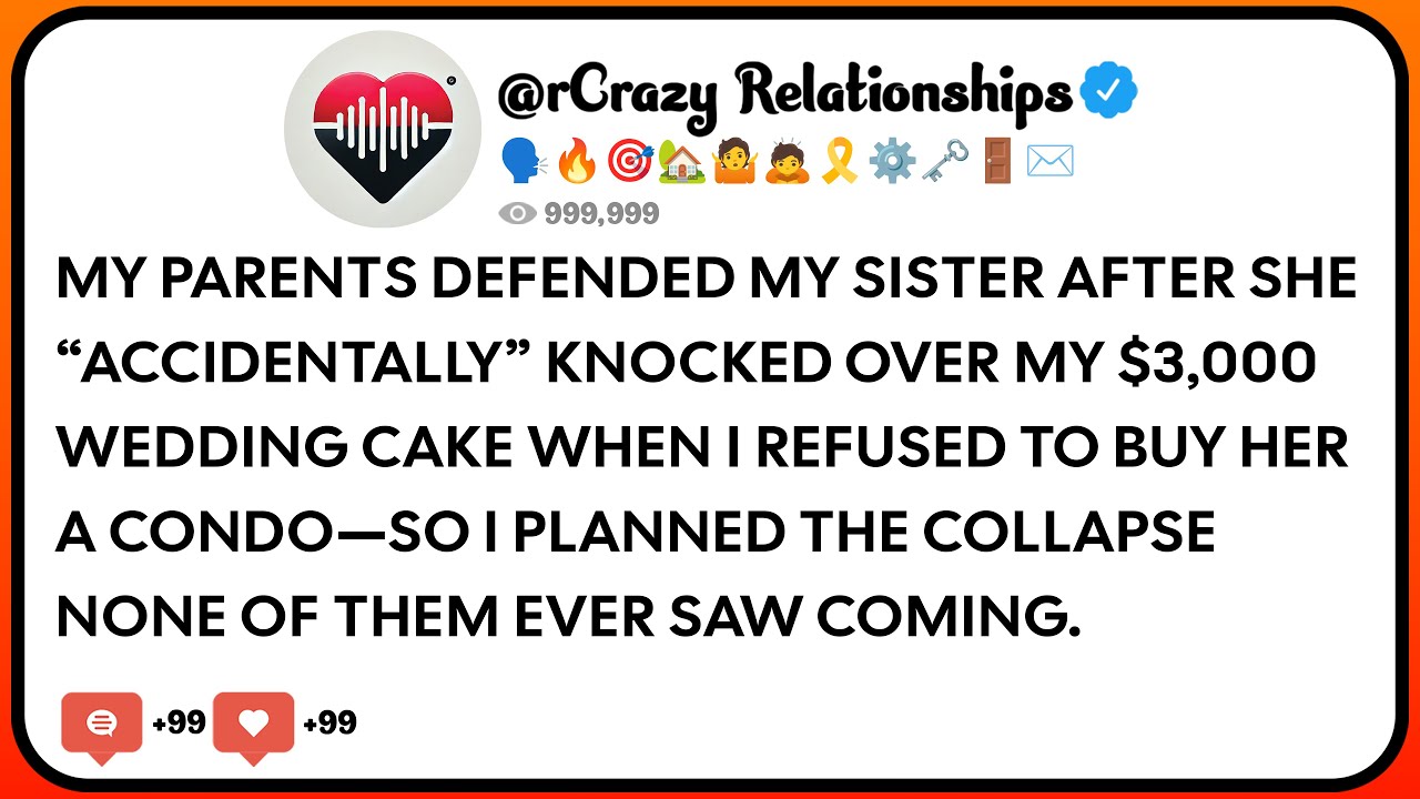 My Parents Defended My Sister After She “Accidentally” Knocked Over My $3,000 Wedding Cake When...