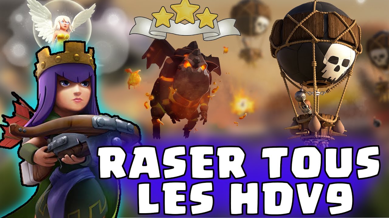 300 PERFECTS HDV9 EN GDC | LA COMPO QUI RASE TOUS LES HDV9 FULL MAX | 9 GAMEPLAYS |