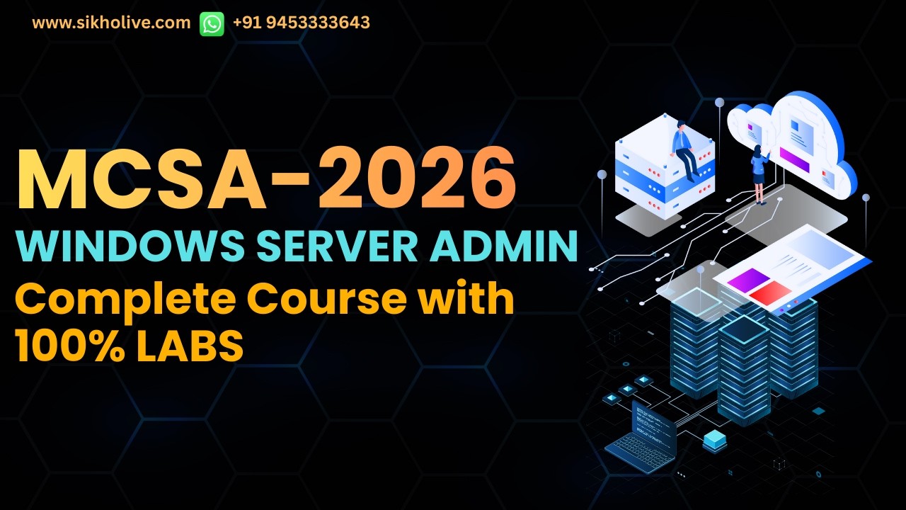 MCSA Windows Server Admin 2026 Complete Training | Live Hindi Batch