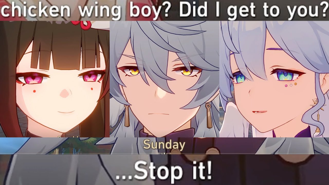 ANGRY SUNDAY Meets SPARKLE & ROBIN Cutscene Honkai Star Rail HSR