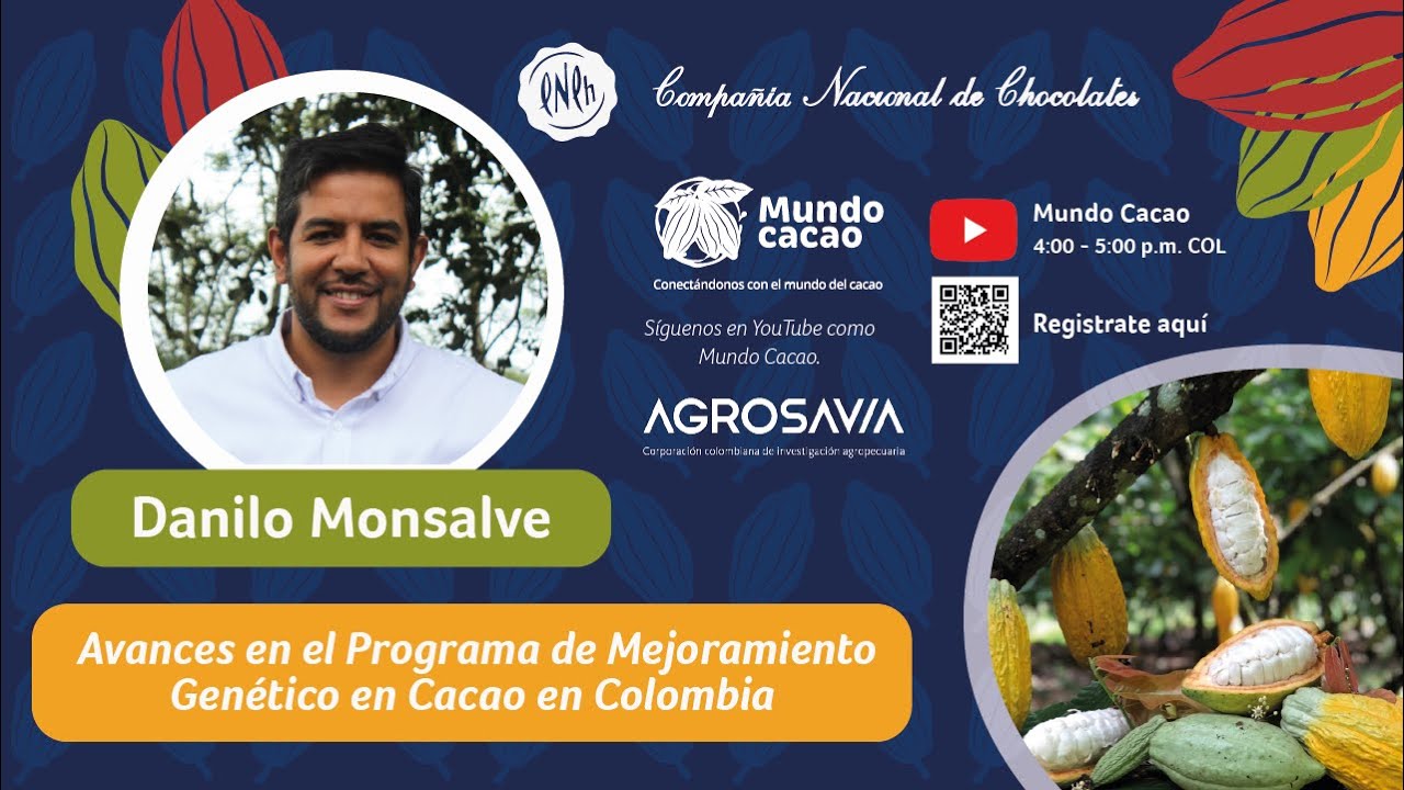 Charlas virtuales:  Avances en el Programa de Mejoramiento Genético en Cacao en Colombia