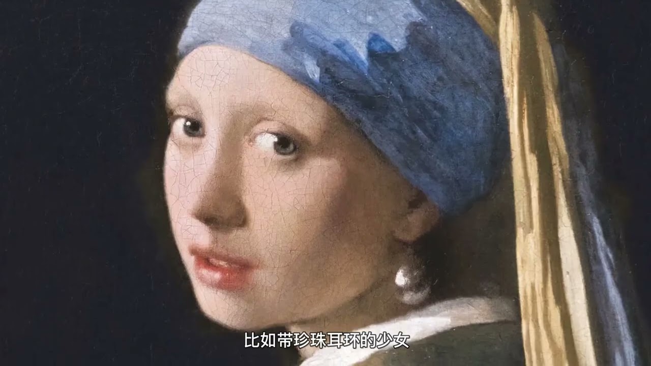 博物馆失火了，先救维米尔还是先救猫？维米尔画里的哭声，你听到了吗？#维米尔 #戴珍珠耳环的少女 #世界名画  #油画欣赏 #李诞