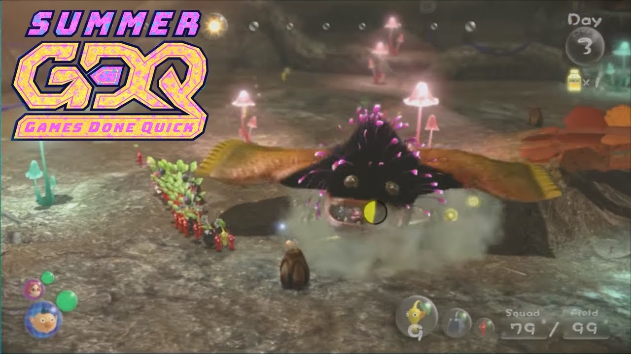 Pikmin 3 Speedrun by 360Chrism in 57:06 - SGDQ2018