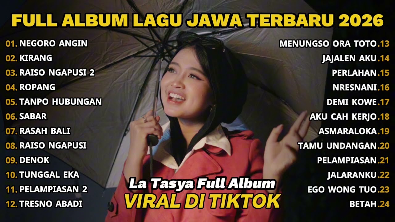 FULL ALBUM NEGORO ANGIN - LA TASYA FULL ALBUM - LAGU JAWA TERBARU 2026