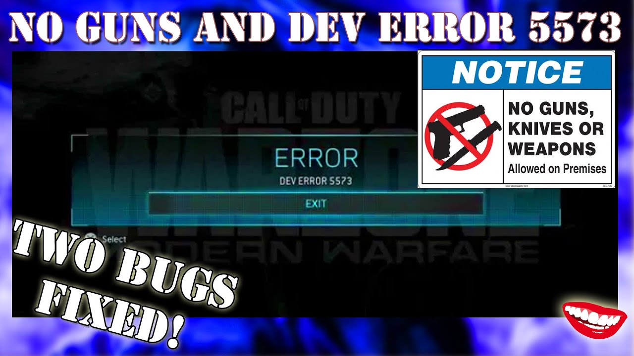 Warzone missing guns & DEV ERROR 5573 bugs *FIX*