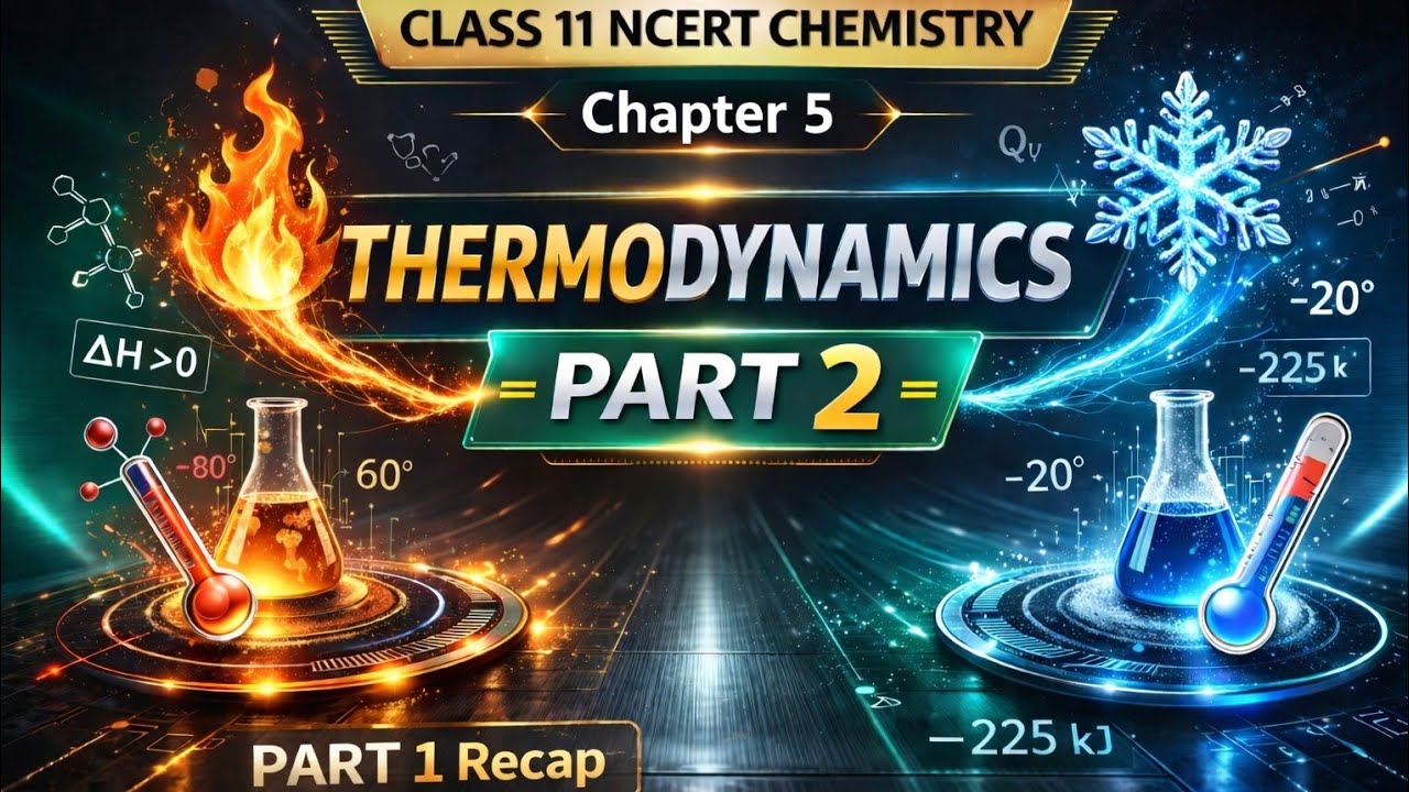 Class 11 Chemistry | Chapter 5 – Thermodynamics | Part 2 (With Part 1 Recap)