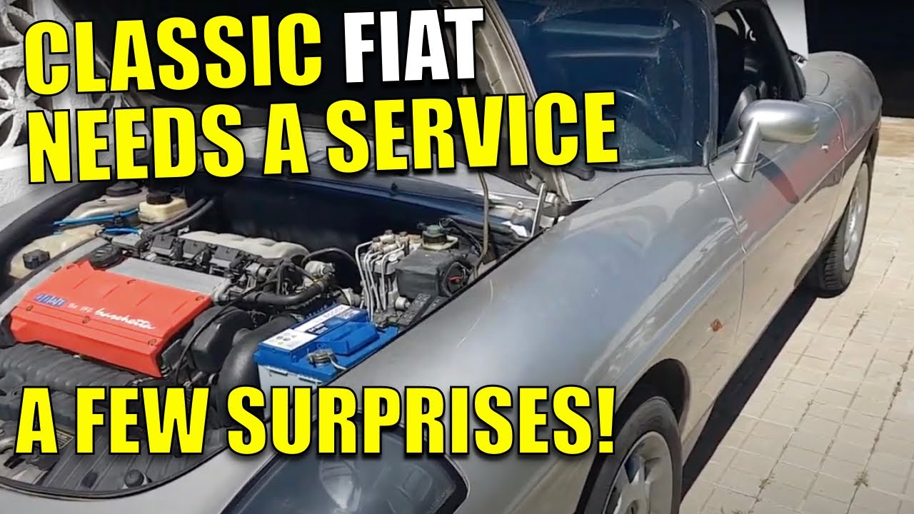 25 Year Old Classic Italian Sports Car needs a service | Fiat Barchetta | Filters Plugs Oil changed