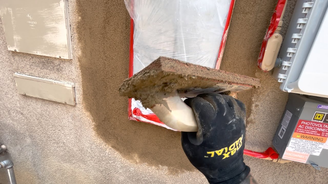 Stucco Electrical Panel