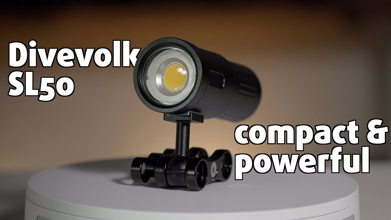 5000 LUMEN UNDERWATER VIDEO LIGHT | Divevolk SL50 Review 🌊🎥🔦