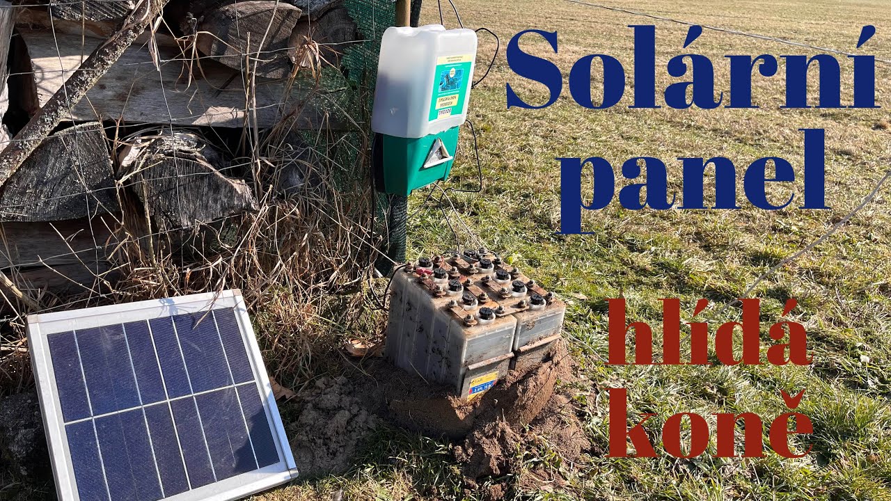 Solární panel a elektrický ohradník