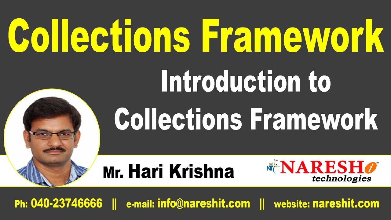 Introduction to Collections Framework | Core Java Tutorial | Mr. Hari Krishna