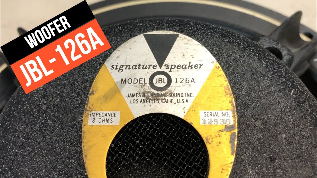 JBL 126-A WOOFER SOSTITUZIONE FOAM