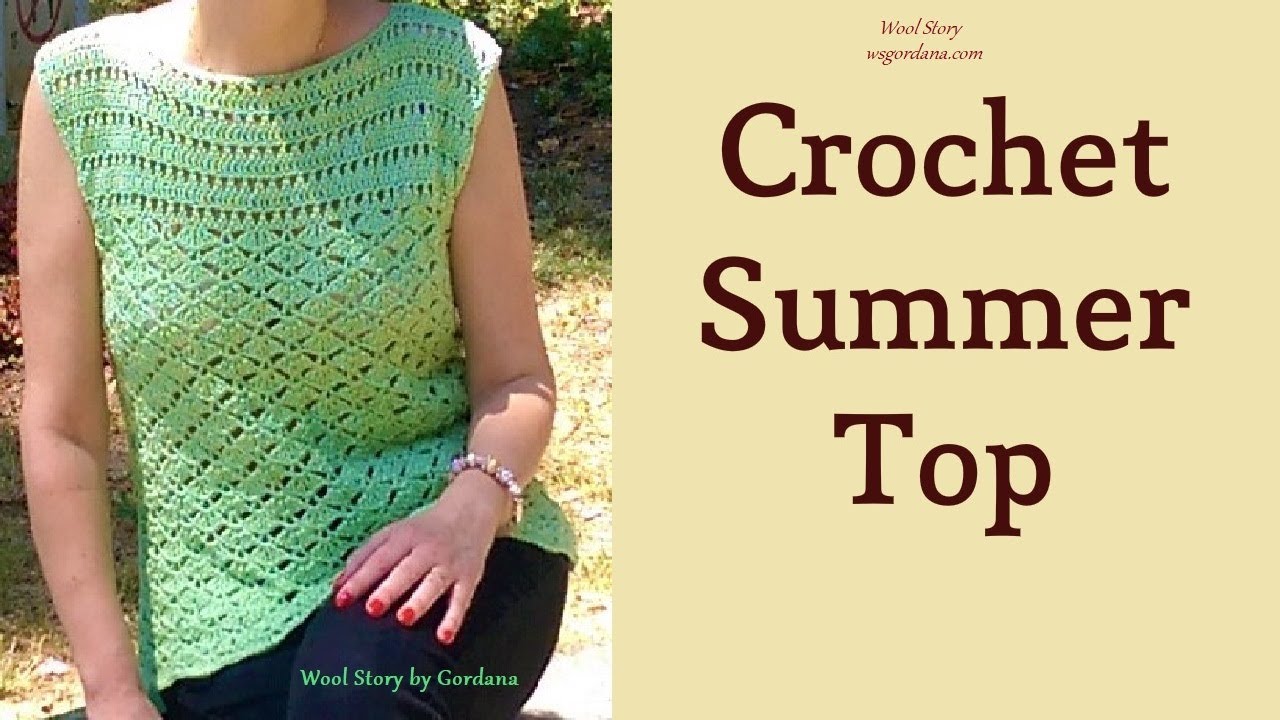 153👌Summer Top 🌞 Crochet Lace Blouse 💕(Heklana letnja bluza)