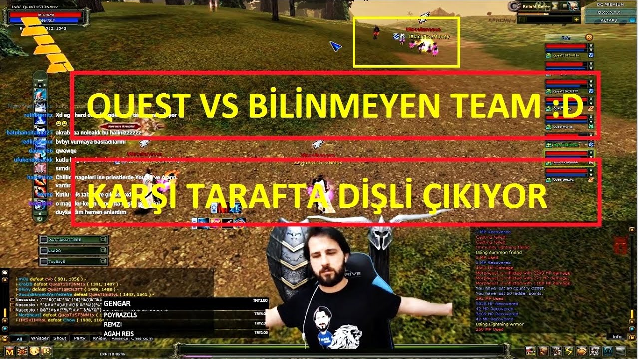 1ST3NM1 Daha &Ouml;nce Hi&ccedil; G&ouml;rmediği Mage Team İle 8 VS 8 - Knight Online