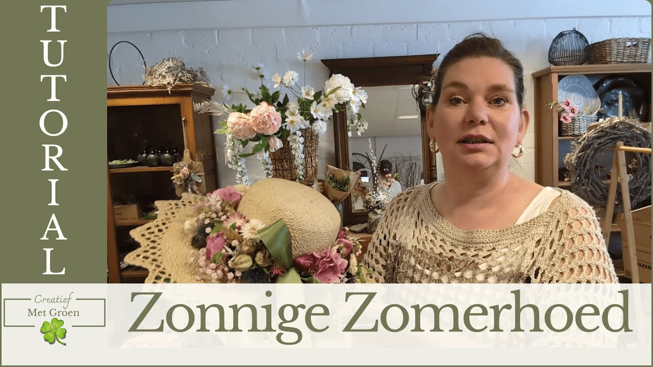 Leuke Zonnige Zomerhoed | DIY  Bloemschikken