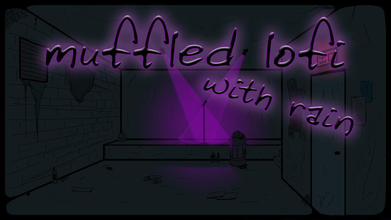 muffled lofi hiphop with rain - Sleep Late Night Vibes