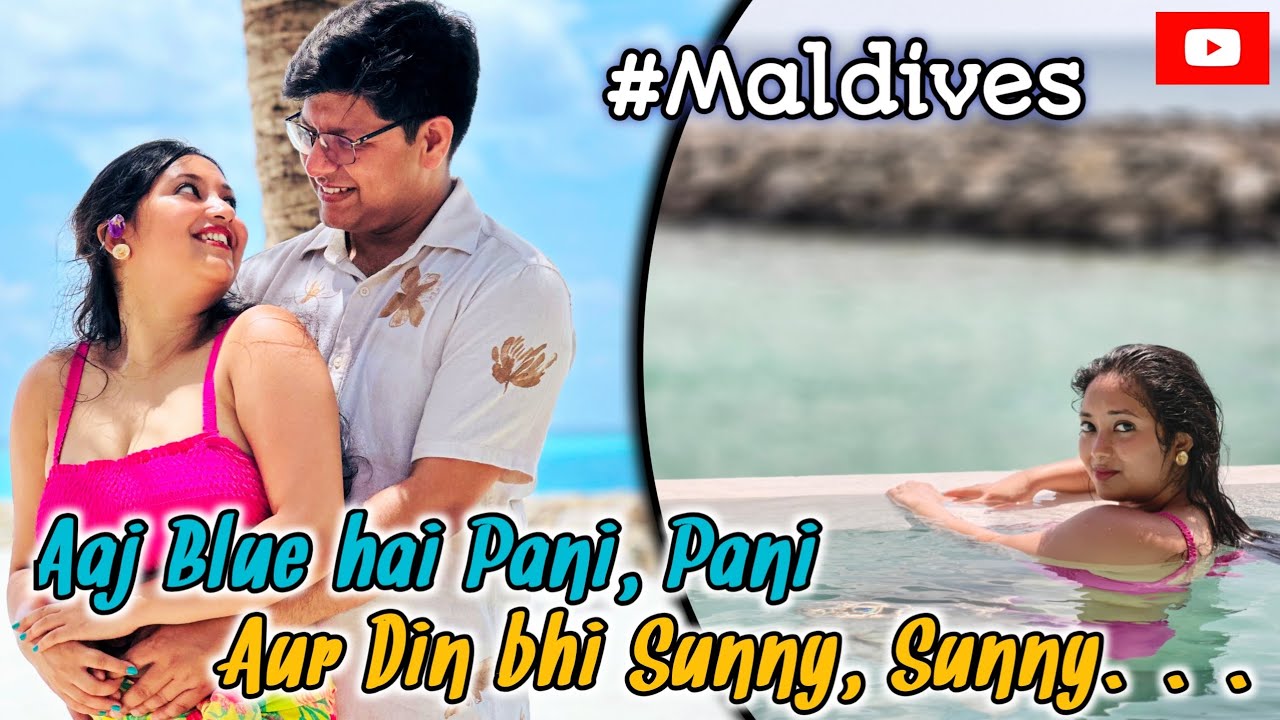 Honeymoon at Maldives 💗 | #bikinishoot #waterpark #honeymoon #sabornisaha | Part - 3 |