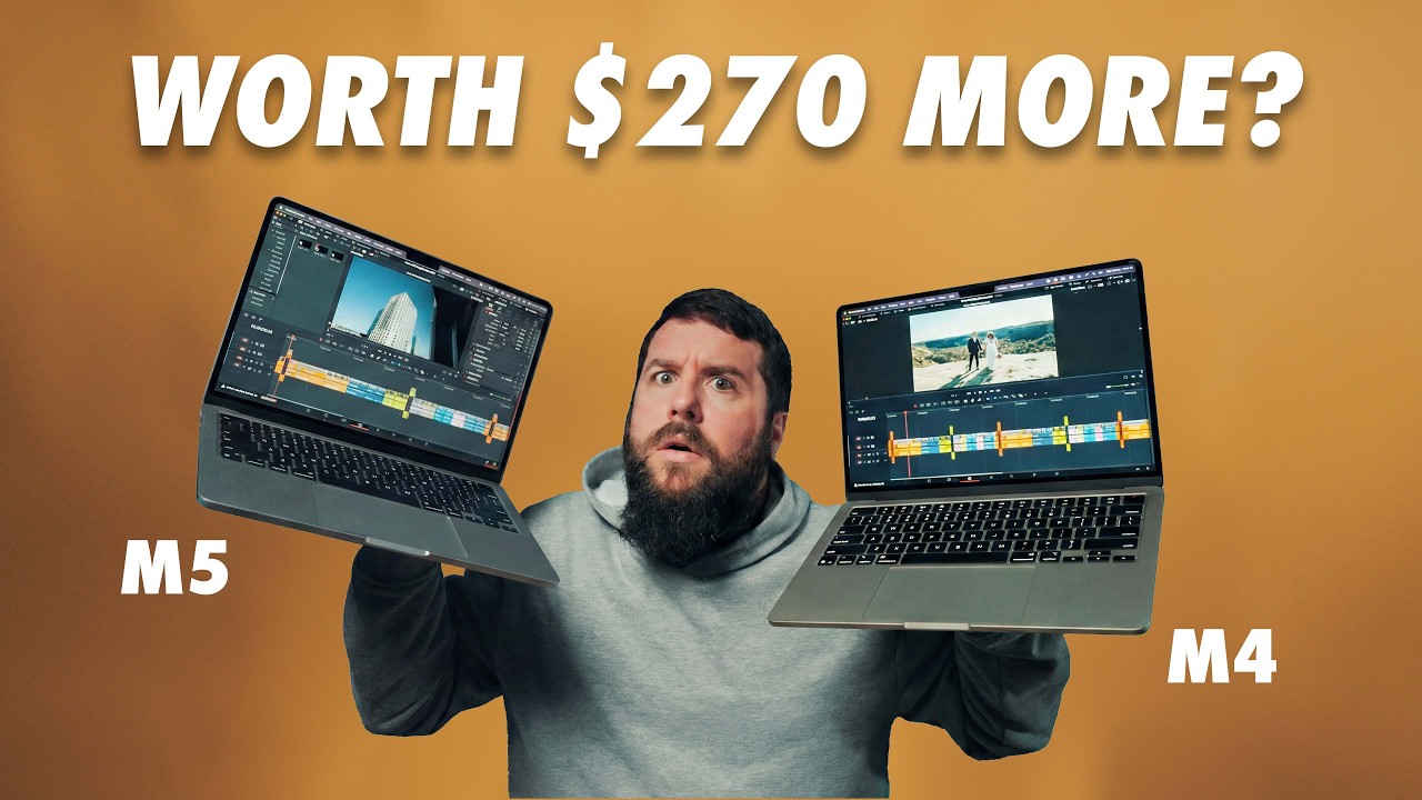 Macbook Air M5 vs M4 Tested In Resolve, Premiere, Final Cut