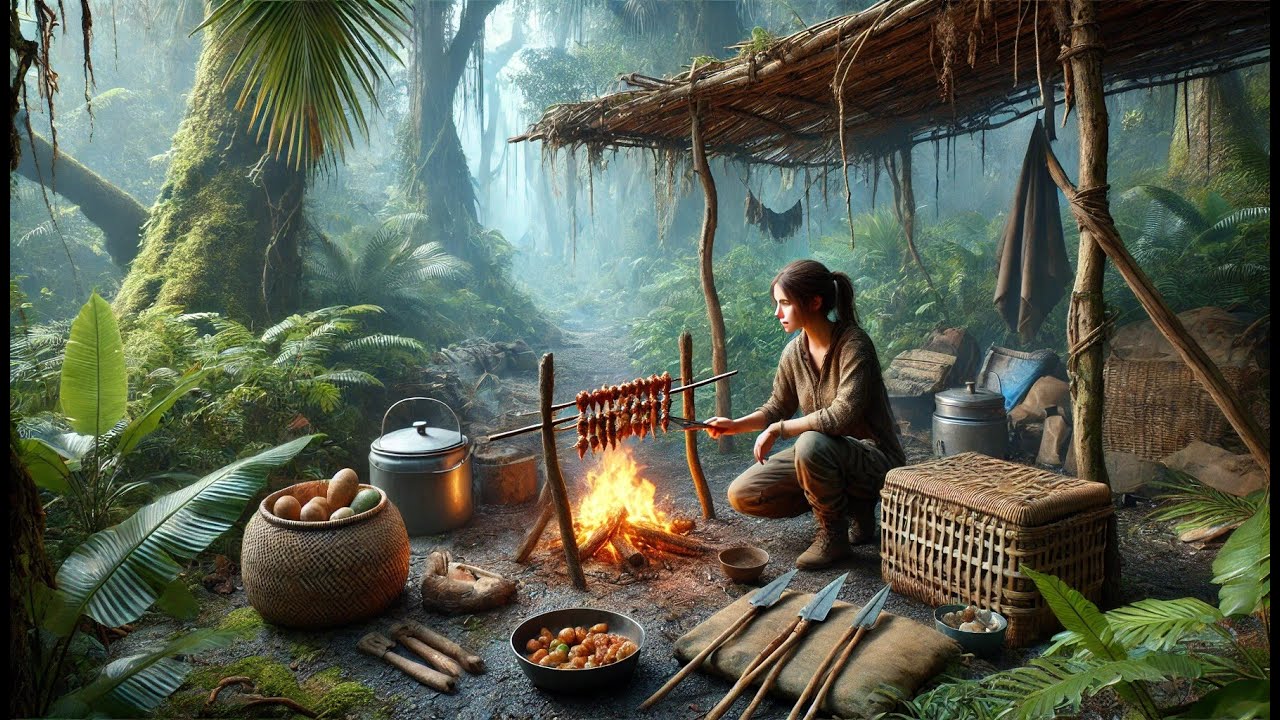 With No Tools and No Supplies, Human Crafted Weapons, Found Food, and Built a Safe Camp | HFY Story